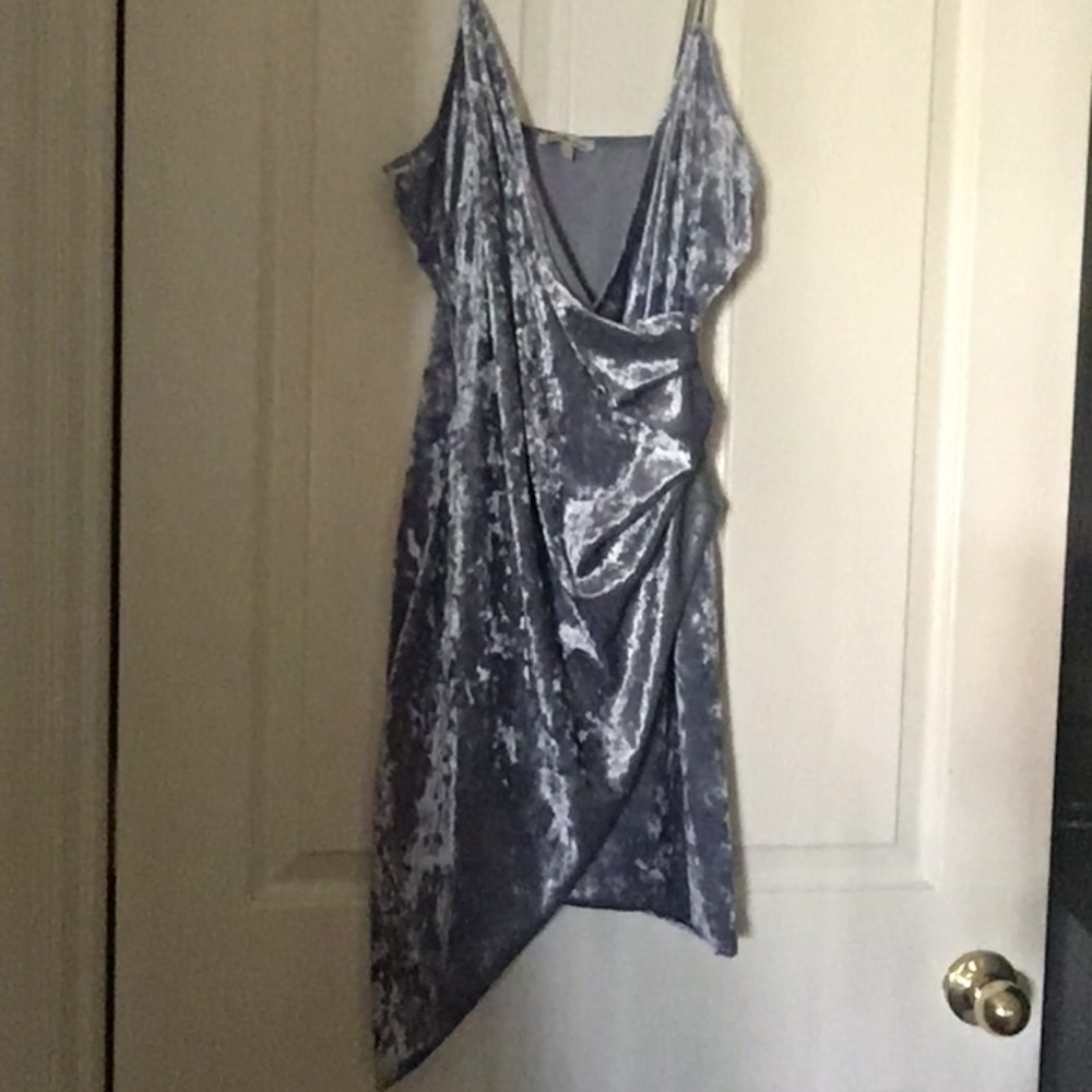 Adorable Suede Wrap Dress
